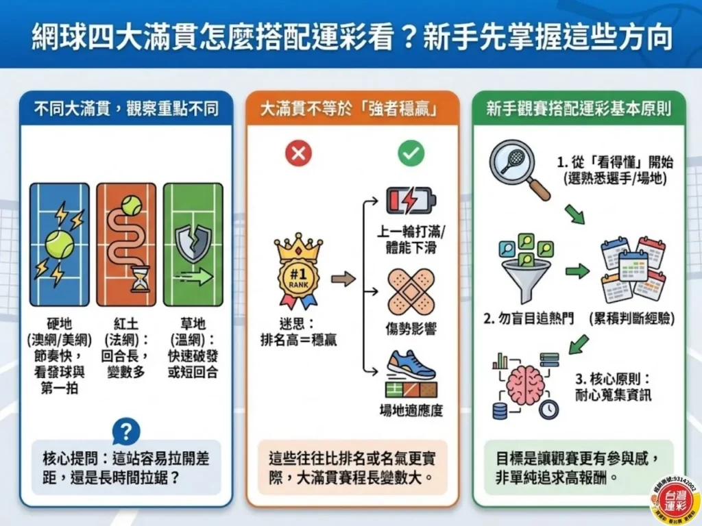 網球大滿貫 四大滿貫 網球四大滿貫 大滿貫網球賽 四大滿貫賽事 網球大滿貫是什麼 澳網 法網 溫網 美網 差別