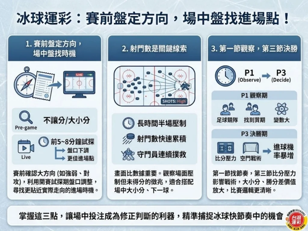 冰球運彩 冰球投注玩法 冰球讓分 冰球大小分 NHL運彩 冰球不讓分怎麼