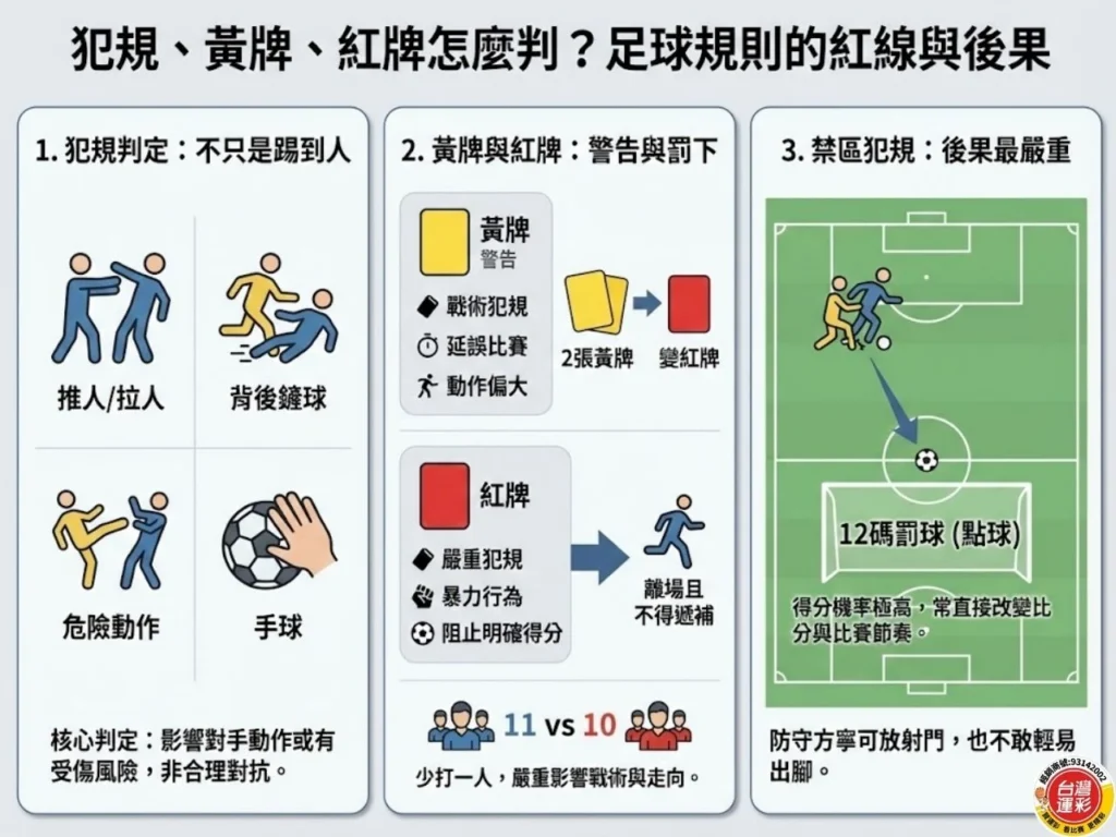 足球規則 足球規則懶人包 足球越位規則 足球犯規規則 足球怎麼踢 足球比賽時間 足球紅牌黃牌差別 足球點球規則 角球規則