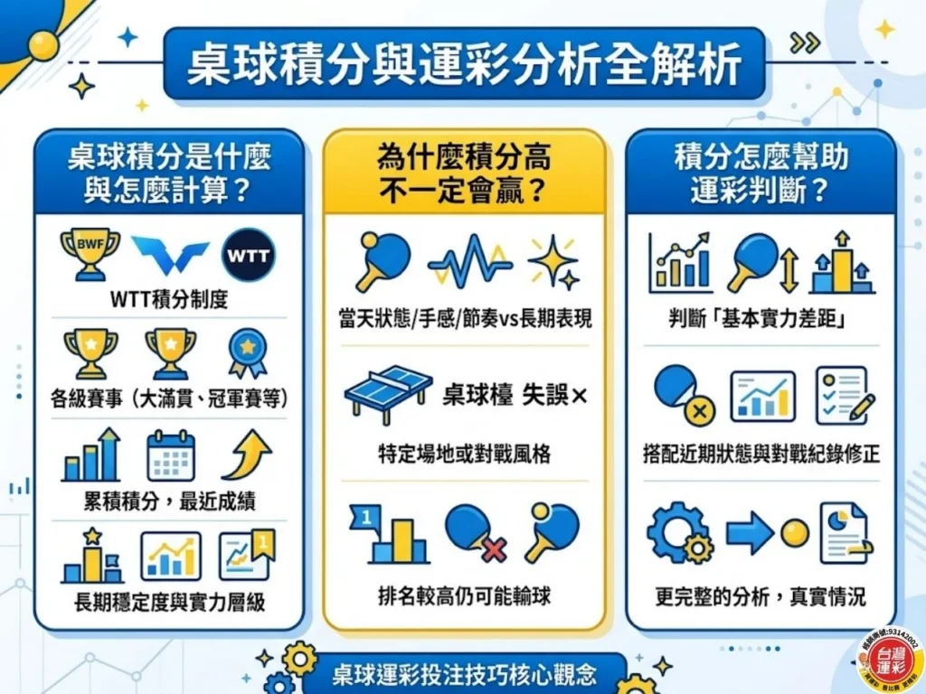 桌球運彩 乒乓球運彩 桌球運彩投注 乒乓球運彩分析 桌球運彩投注技巧