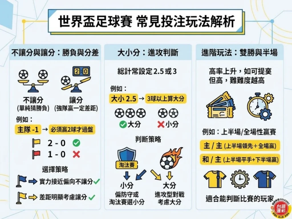 世足投注教學 世界盃足球賽投注 世界盃足球賽 世界盃運彩 世界盃投注