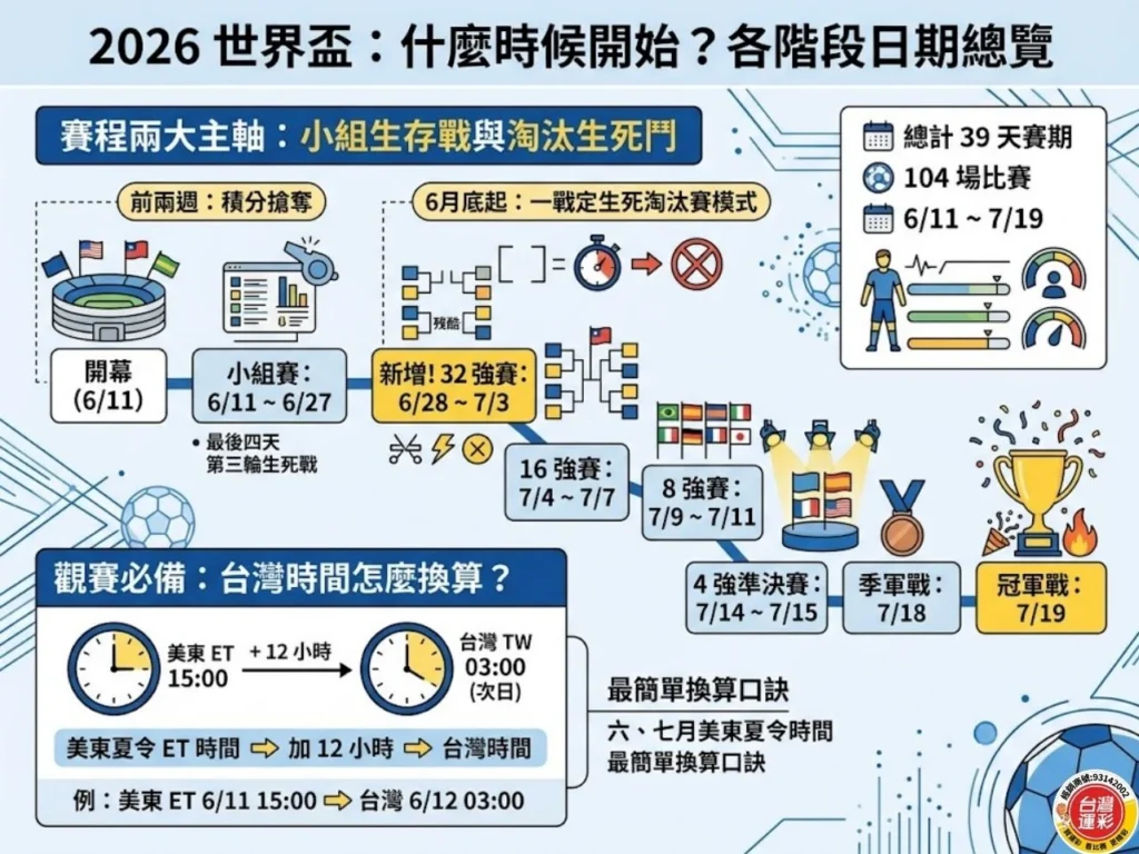 2026 世界盃賽程